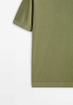 Massimo Dutti Short Sleeve - Basic T-Shirt - Khaki 12 Massimo Dutti Short Sleeve - Basic T-Shirt - Khaki -Massimo Dutti Shop 1654ea04e5bd418ca23f277c691a1d70