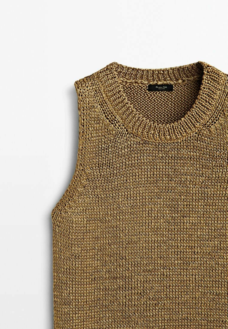 Massimo Dutti With Slits - Jumper - Gold Coloured 11 Massimo Dutti With Slits - Jumper - Gold Coloured - Image 9