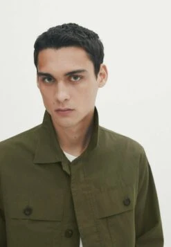 Massimo Dutti With Pockets- Summer Jacket - Khaki -Massimo Dutti Shop 16b60f61221848a49cde5b614066db8c
