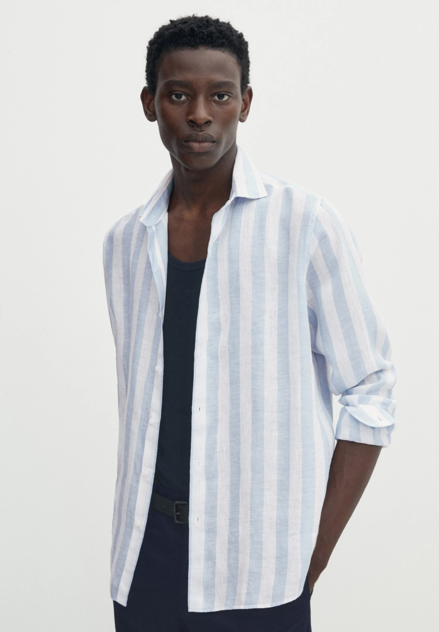 Massimo Dutti Striped - Shirt - Light Blue 3 Massimo Dutti Striped - Shirt - Light Blue