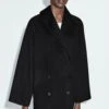 Massimo Dutti BLEND MID-LENGTH WITH - Winter Coat - Black -Massimo Dutti Shop 16c881f13b0b4165b5c3e625b955ca49