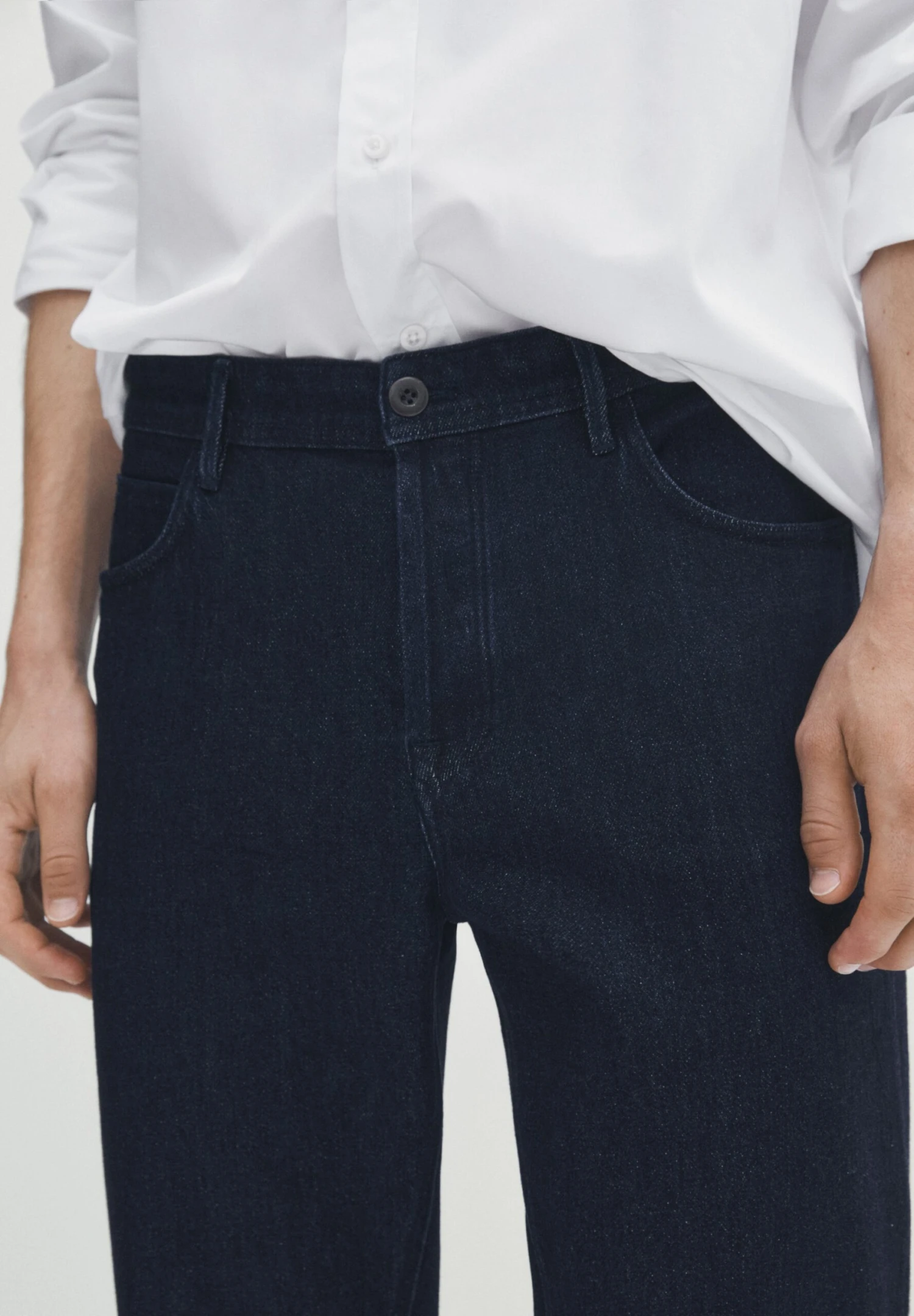 Massimo Dutti Rinse Wash Co-Ordinated - Jeans Tapered Fit - Blue 6 Massimo Dutti Rinse Wash Co-Ordinated - Jeans Tapered Fit - Blue - Image 4