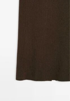Massimo Dutti DOUBLE-FACED MIDI - Maxi Skirt - Mottled Dark Brown -Massimo Dutti Shop 16fbf9631a8e42a0ac0f5e328eafe2de