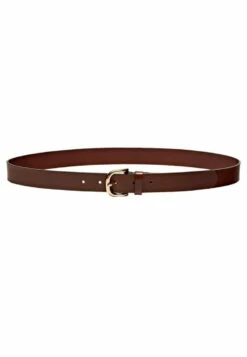 Massimo Dutti With Gold-Toned Buckle - Belt - Brown