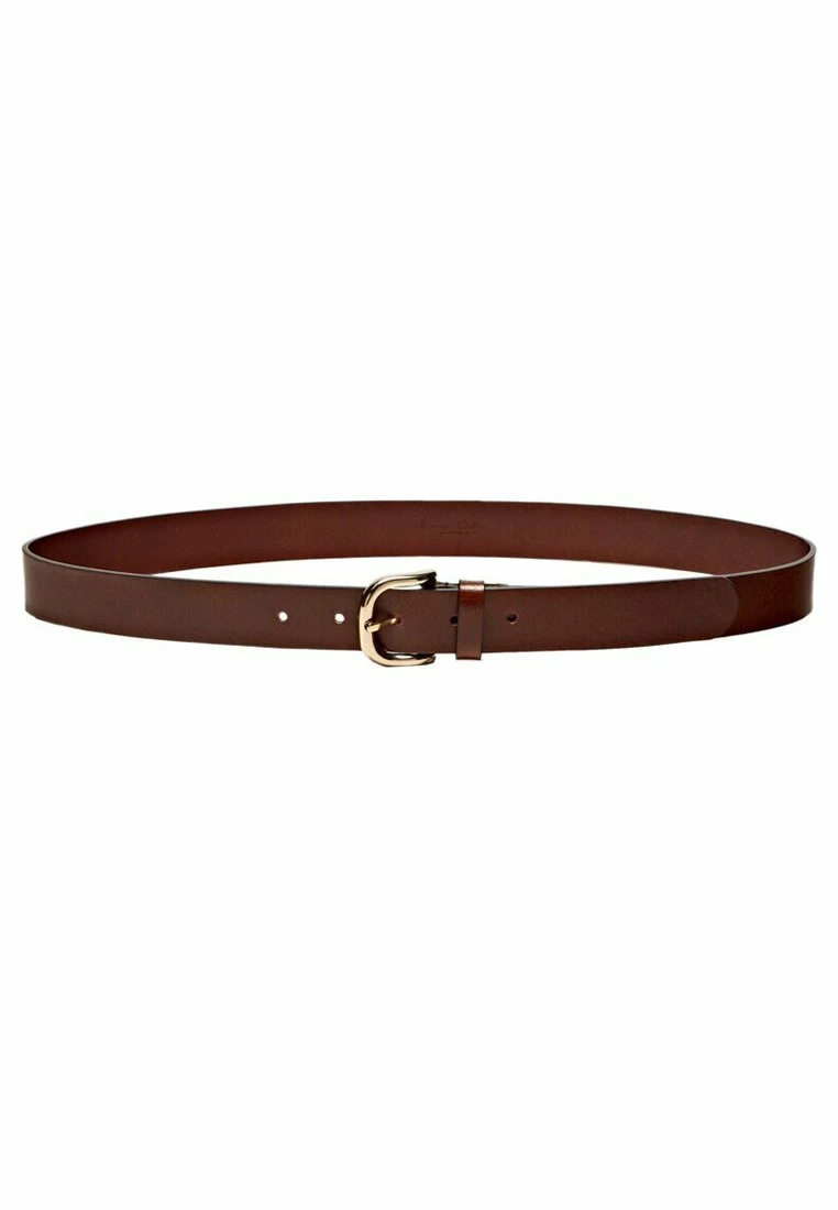 Massimo Dutti With Gold-Toned Buckle - Belt - Brown 3 Massimo Dutti With Gold-Toned Buckle - Belt - Brown