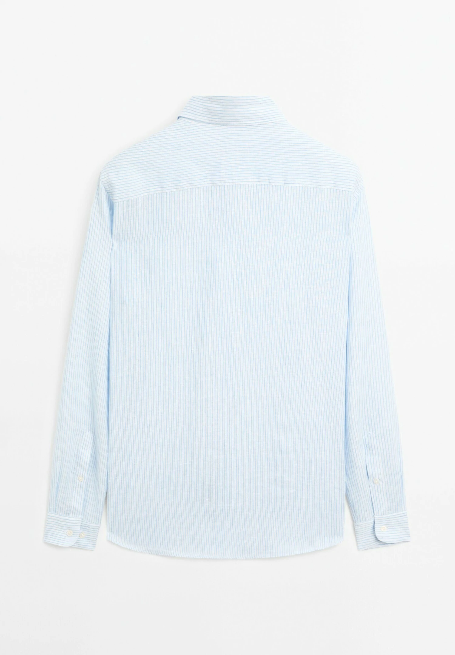 Massimo Dutti SLIM FIT STRIPED GARMENT - Shirt - White 8 Massimo Dutti SLIM FIT STRIPED GARMENT - Shirt - White - Image 6