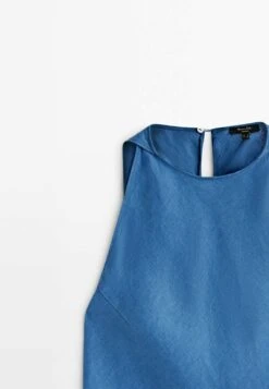 Massimo Dutti Halter - Maxi Dress - Blue -Massimo Dutti Shop 17a480c7f1e84931ab7a77178eac388c