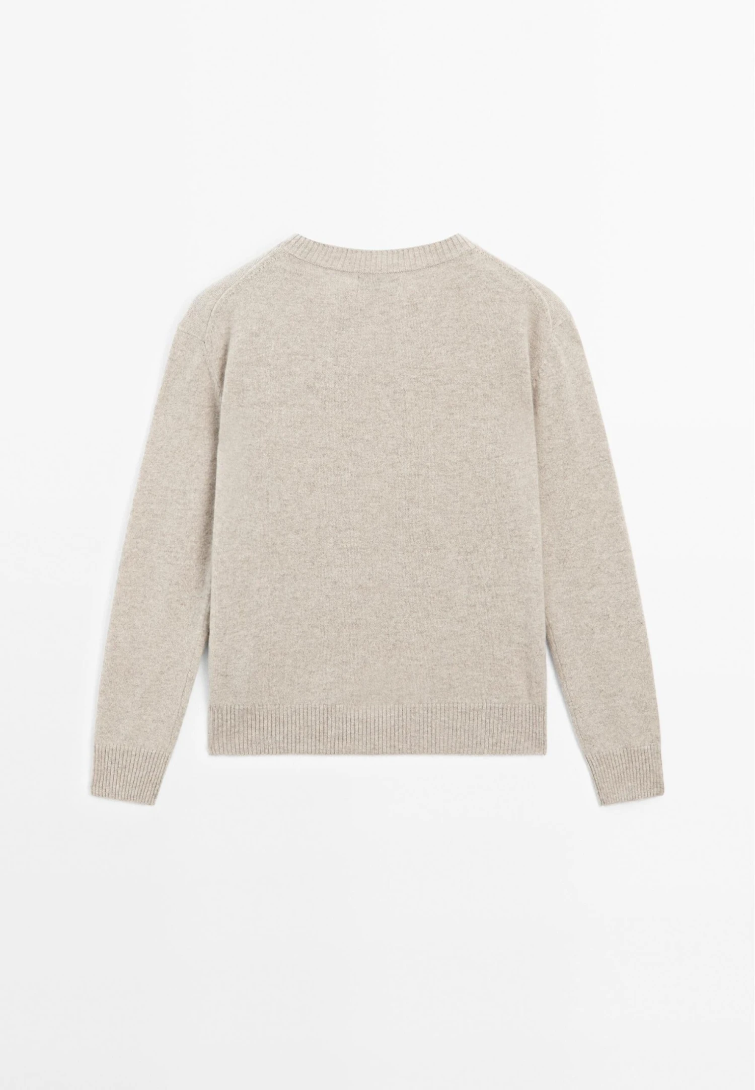 Massimo Dutti CREW NECK CASHMERE WITH LONG SLEEVES - Jumper - Sand 6 Massimo Dutti CREW NECK CASHMERE WITH LONG SLEEVES - Jumper - Sand - Image 4
