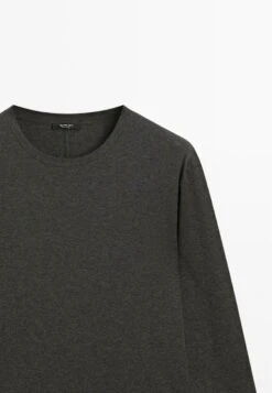 Massimo Dutti LONG SLEEVE WITH SEAM DETAIL - Long Sleeved Top - Grey -Massimo Dutti Shop 17e975294fd645a88a88c69a06953636