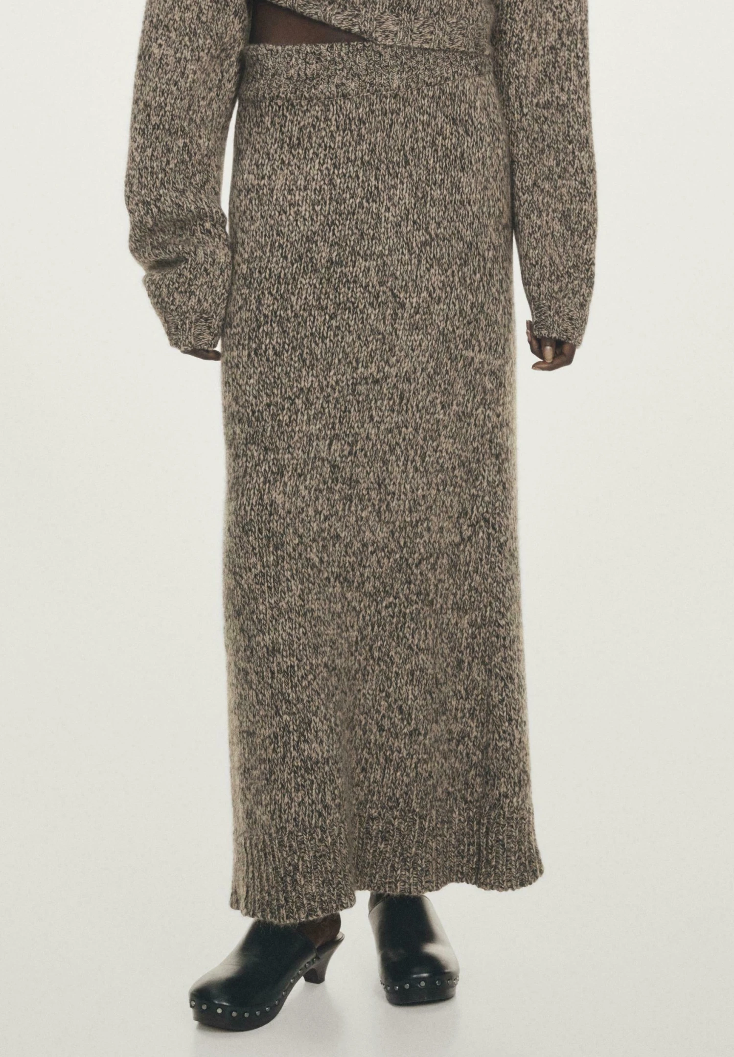 Massimo Dutti SOFT MIDI - Maxi Skirt - Brown 5 Massimo Dutti SOFT MIDI - Maxi Skirt - Brown - Image 3