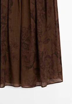 Massimo Dutti FLARED FLORAL PRINT MIDI - Pleated Skirt - Mottled Dark Brown 18 Massimo Dutti FLARED FLORAL PRINT MIDI - Pleated Skirt - Mottled Dark Brown -Massimo Dutti Shop 186c47d452d149448df302f48a0ac8a5