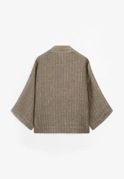 Massimo Dutti STRIPED OPEN NECK GARMENT - Blouse - Mottled Brown 15 Massimo Dutti STRIPED OPEN NECK GARMENT - Blouse - Mottled Brown -Massimo Dutti Shop 18770e3d7a2445c8b3175d861c5279d8