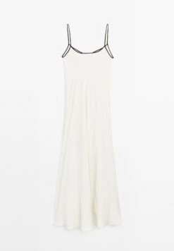 Massimo Dutti STRAPPY CAMISOLE MIDI - Day Dress - White -Massimo Dutti Shop 18a23602590c45049ab629ada8f920e3