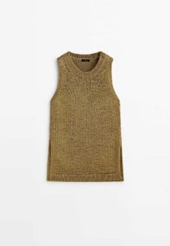 Massimo Dutti With Slits - Jumper - Gold Coloured 23 Massimo Dutti With Slits - Jumper - Gold Coloured -Massimo Dutti Shop 18cbe4c823234363aafaaa2d24f54279