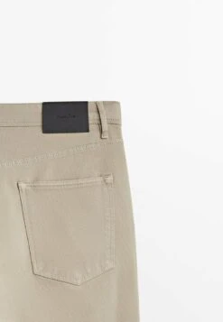 Massimo Dutti Tapered Fit Textured - Trousers - Beige -Massimo Dutti Shop 192afc56168f4815b7106307dae45170