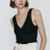 Massimo Dutti Strappy With Seam Detail - Top - Black 1 Massimo Dutti Strappy With Seam Detail - Top - Black -Massimo Dutti Shop 19887a46b26648aaa3bb896649c0c51b