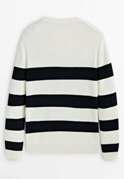 Massimo Dutti Striped Crew Neck - Jumper - Beige 17 Massimo Dutti Striped Crew Neck - Jumper - Beige -Massimo Dutti Shop 19ba5294f9b540d38a29da05ff070ece