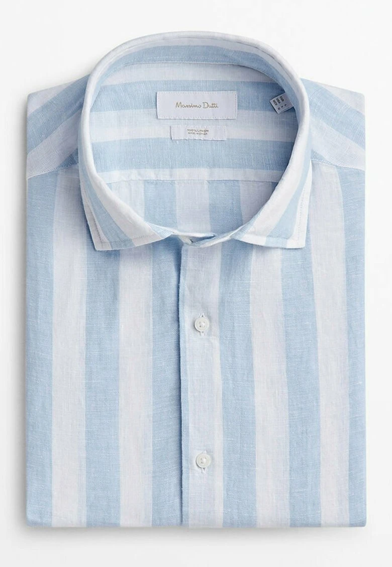 Massimo Dutti Striped - Shirt - Light Blue 12 Massimo Dutti Striped - Shirt - Light Blue - Image 10