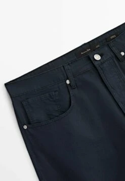 Massimo Dutti Poplin- Straight Leg Jeans - Blue -Massimo Dutti Shop 19ee538dfbcb42d1be29cbcb8d2e0f1b