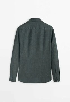 Massimo Dutti Faded - Shirt - Mottled Green -Massimo Dutti Shop 19f15a00adc74da1a79c4950adb2a79c