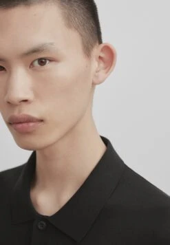 Massimo Dutti Studio - Blend - Polo Shirt - Black -Massimo Dutti Shop 1a1a9f08d25147bd8963b4499d6830c8