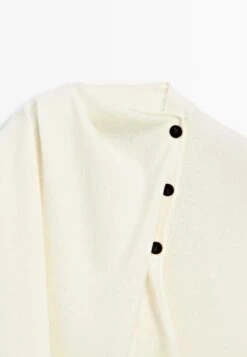 Massimo Dutti V-NECK WITH SCARF - Jumper - Beige -Massimo Dutti Shop 1a2d786434eb4eddb6f0e8a9d2a17e86