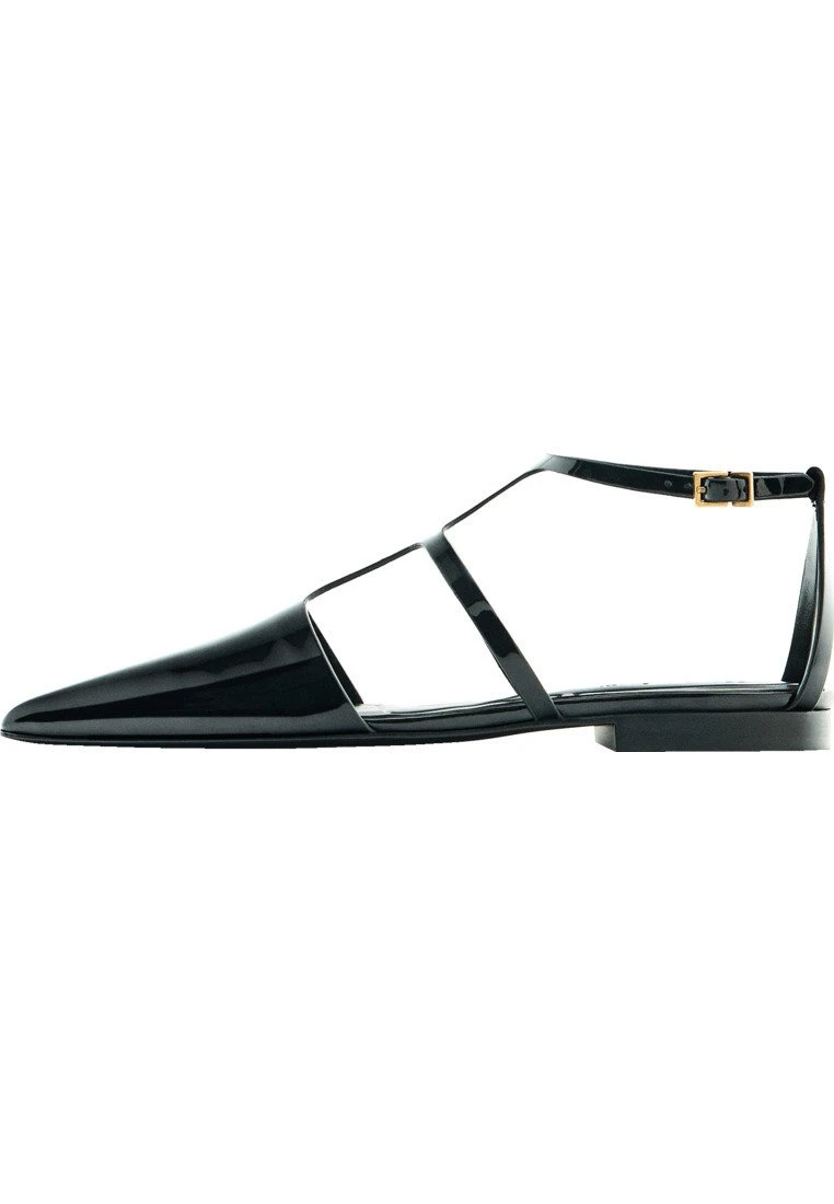 Massimo Dutti Flat - Ankle Strap Ballet Pumps 3 Massimo Dutti Flat - Ankle Strap Ballet Pumps