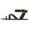 Massimo Dutti Slider With Metallic Piece- T-Bar Sandals - Black -Massimo Dutti Shop 1ab2b886f8d445539a6f39de6d2c425d