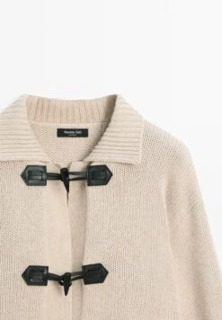 Massimo Dutti HORN BUTTONS - Cardigan - Light Brown -Massimo Dutti Shop 1ac345173b7f4a179857b3d2f5d90134