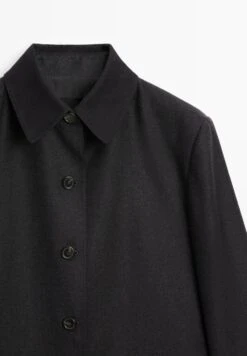 Massimo Dutti CONTRAST COLLAR - Short Coat - Dark Grey 23 Massimo Dutti CONTRAST COLLAR - Short Coat - Dark Grey -Massimo Dutti Shop 1afc71c49bad40e2982e485e8a63f0fa