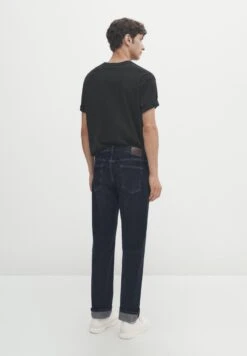 Massimo Dutti Regular-Fit Dirty Wash- Straight Leg Jeans - Blue -Massimo Dutti Shop 1b0aa7b39dda4c72a219ea846d7fb893