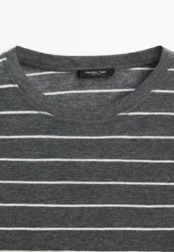 Massimo Dutti STRIPED - Long Sleeved Top - Grey -Massimo Dutti Shop 1b26466f908a4019948de5c2f704d0e1