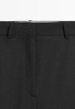 Massimo Dutti WIDE-LEG WITH SIDE POCKETS - Trousers - Black -Massimo Dutti Shop 1b3ad8a117e04d24bead4585af73ebf4