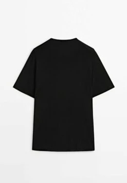 Massimo Dutti Short Sleeve - Basic T-Shirt - Black -Massimo Dutti Shop 1b48792b2383434a9db480be85adc2c5