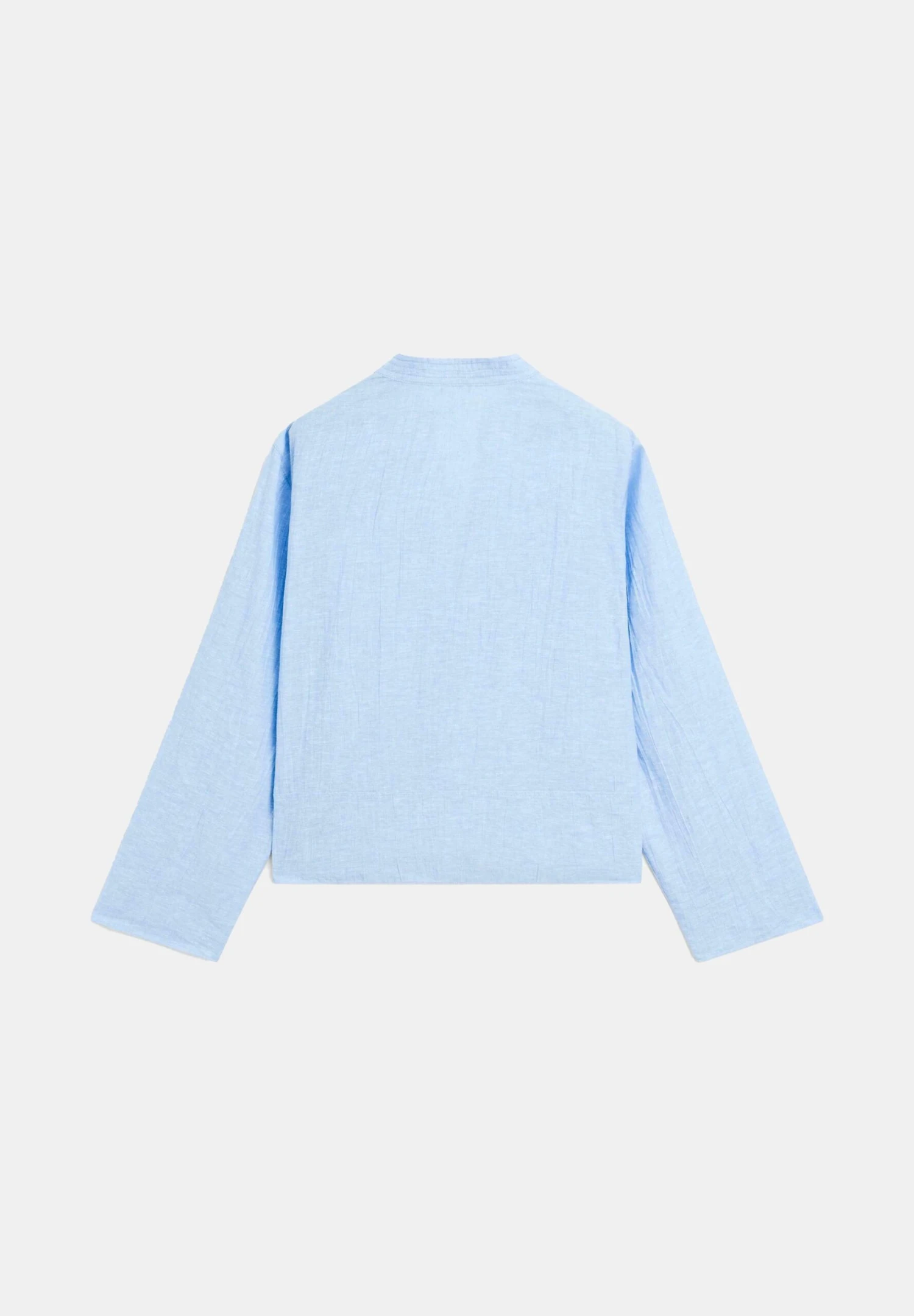 Massimo Dutti GARMENT WITH SEAM DETAILS - Blouse - Blue 8 Massimo Dutti GARMENT WITH SEAM DETAILS - Blouse - Blue - Image 6