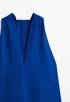 Massimo Dutti Midi With Criss-Cross Detail At The Back - Day Dress - Blue/Black Denim -Massimo Dutti Shop 1b95deec88a54f0e9fe9ecd8cdea75cb