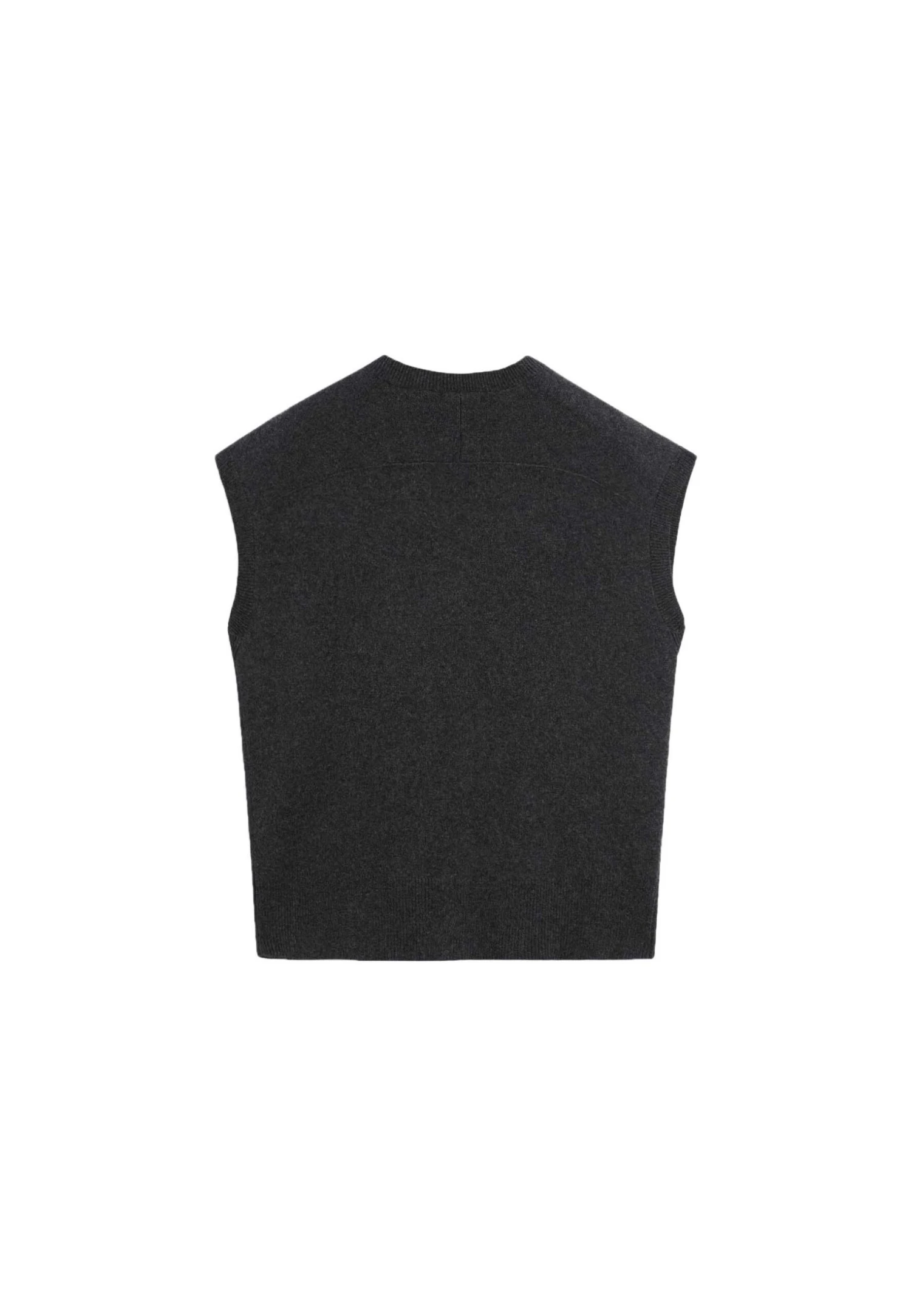 Massimo Dutti V-NECK WITH GOLDEN BUTTONS - Waistcoat - Mottled Light Grey 9 Massimo Dutti V-NECK WITH GOLDEN BUTTONS - Waistcoat - Mottled Light Grey - Image 7