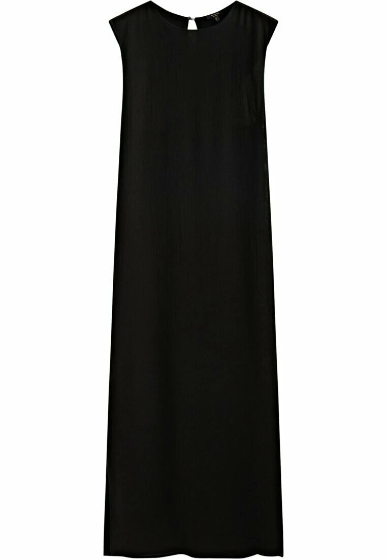 Massimo Dutti MidiWith Criss Cross Detail At The Back- Day Dress - Black 8 Massimo Dutti MidiWith Criss Cross Detail At The Back- Day Dress - Black - Image 6