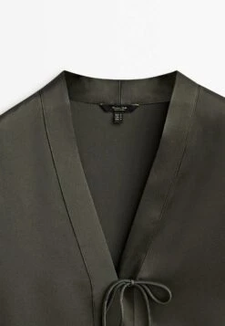 Massimo Dutti With Ties - Blouse - Mottled Brown -Massimo Dutti Shop 1c01c15802654a8eaf5b8d01c2285739