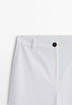 Massimo Dutti Blend Full Length Straight Fit - Trousers -Massimo Dutti Shop 1c13c46e35a540f89d5b0e186c8fad96