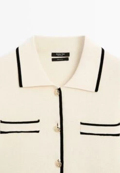 Massimo Dutti SHORT SLEEVE WITH BUTTONS - Cardigan - Beige -Massimo Dutti Shop 1c2ef9eb100c4c9ab3bf0818a657895f