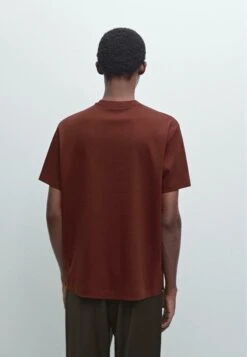 Massimo Dutti WIDE FIT SHORT SLEEVE WITH CREW NECK - Basic T-shirt - DARK RED -Massimo Dutti Shop 1c313b3517114d03b7bb81132304b785