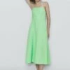 Massimo Dutti Strappy Midi With Seam Detail - Day Dress -Massimo Dutti Shop 1c3c5b70081f4a7c80dbfa254e0d719c