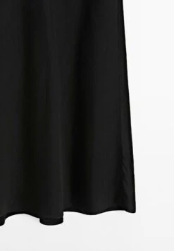 Massimo Dutti FLOWING SATIN MIDI - Maxi Skirt - Black -Massimo Dutti Shop 1c468ed327454ca18fa4f4640f4aead4