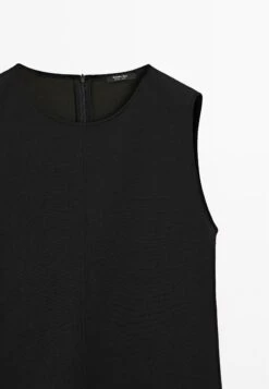 Massimo Dutti SHORT SLEEVELESS ROUND NECK - Day Dress - Black 18 Massimo Dutti SHORT SLEEVELESS ROUND NECK - Day Dress - Black -Massimo Dutti Shop 1c4f2a9b91a6448c8c79ba734eb897cc