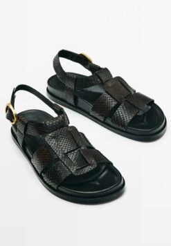 Massimo Dutti With Wide Straps - Sandals - Brown -Massimo Dutti Shop 1ca018694bb14ee4b2aa2d0c64ce7185