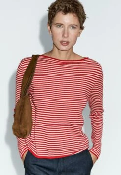 Massimo Dutti STRIPED LONG SLEEVE - Jumper - Red -Massimo Dutti Shop 1cd9545efb03412ba4f9d37223c98657