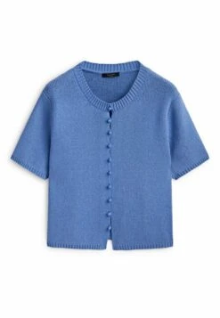 Massimo Dutti With Ceramic Buttons - Cardigan - Stone Blue Denim -Massimo Dutti Shop 1ce386cbc58b49f0a75a542ae5d4ec36