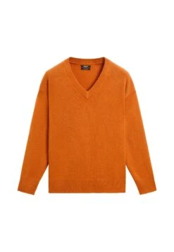 Massimo Dutti OVERSIZE V-NECK WITH LONG SLEEVE - Jumper - Dark Brown -Massimo Dutti Shop 1cfe37e841944b4ca6e8bdcc042cbbac 1