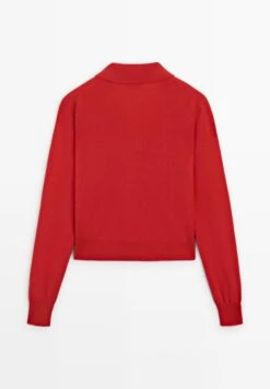 Massimo Dutti Cardigan - Red -Massimo Dutti Shop 1d024f02777b4028a9b39ae16fbcf3bb